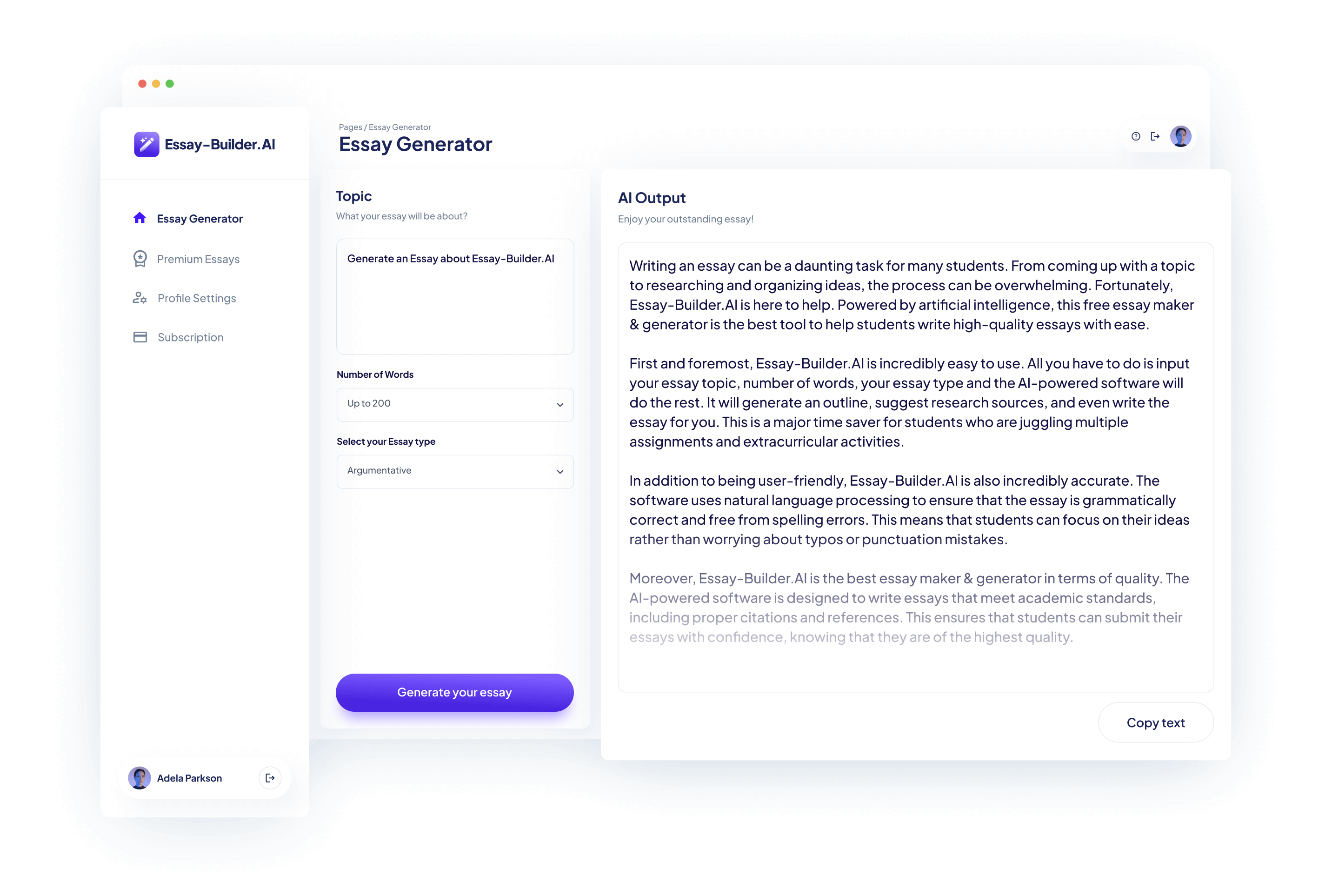 Free AI Essay Writer & Maker Generator for Students - Essay Builder AI